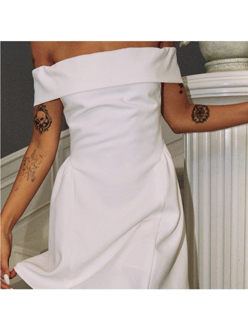 NWT Princess Polly Main Character Strapless Mini Dress White - Picture 3 of 9